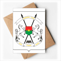 Уагадугу Буркина Фасо Национален Амблем Честитки вие Сте Поканети Покани