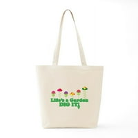 Кафепрес-Животот Е Градина Ископајте Ја Торбичката-Природна Платнена Торбичка, Платнена Торба За Купување