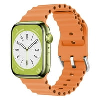 Океански Ремен За Apple Watch, за apple Watch серија 7 8, Прилагодлива Јамка Со Спортски Ремен Со Титаниумска Тока за Apple