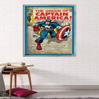 Марвел Стрипови-Капетан Америка-Оригиналниот Ѕид Постер, 24 36