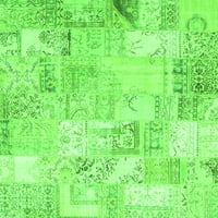 Ахгли Компанија Затворен Правоаголник Крпеница Зелена Преодна Површина Килими, 4'6'