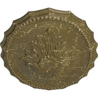 Ekena Millwork 7 8 W 3 4 H 1 2 P Оксфорд тавански медалјон, рачно насликана мисисипи од калта од Мисисипи