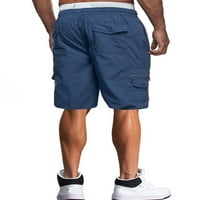 Лументо Мажи Класични Фит Празнични Дно Обични Права Нога Летни Кратки Панталони Дневна Еднобојна Облека За Плажа