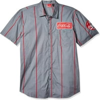 Кратка кошула со кратки ракави за машка лента од кока-кола