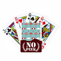 Чадор Дожд Времето Облак Сонце Ѕиркаат Покер Картичка За Играње Приватна Игра