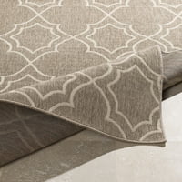 Уметнички ткајачи Алфреско Трелис област килим, крем од камили, 3 '8'