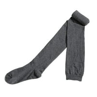 Дами Жени Волна Плете Бутот-Високо Над Коленото Чорапи Долго Порибување Топло U6O0