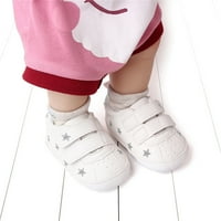 Мусуос Бебе Девојки Момчиња Стп Кожни Патики Нелизгачки Станови Први Чевли За Одење, 0-Месеци