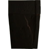 Ekena Millwork 4 H 6 D 48 W Hand Hewn Fau Wood Camplace Mantel Kit W Ashford Corbels, природен пепел
