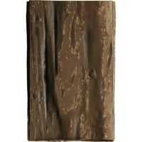Ekena Millwork 6 H 6 D 48 W Riverwood Fau Wood Camply Mantel Kit W alamo Corbels, природен златен даб